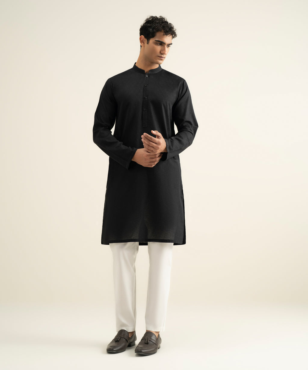 Cotton Jacquard Kurta