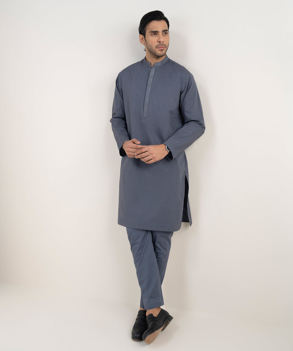 Embroidered Premium Cotton Suit