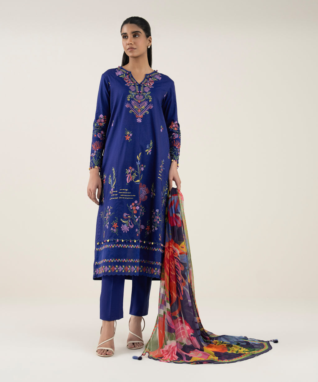 3 Piece - Embroidered Lawn Suit