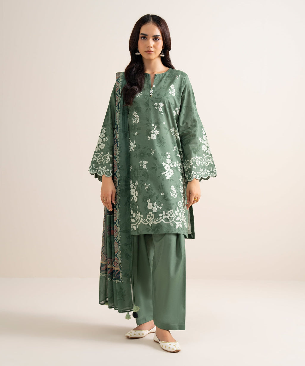 3 Piece - Printed Lawn Suit