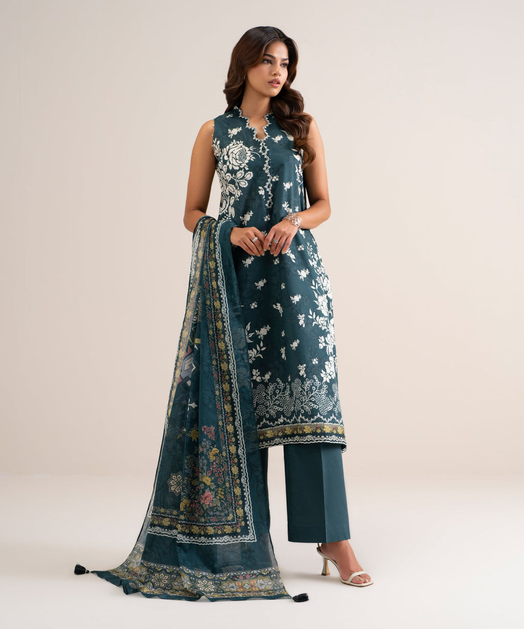 3 Piece - Printed Lawn Suit