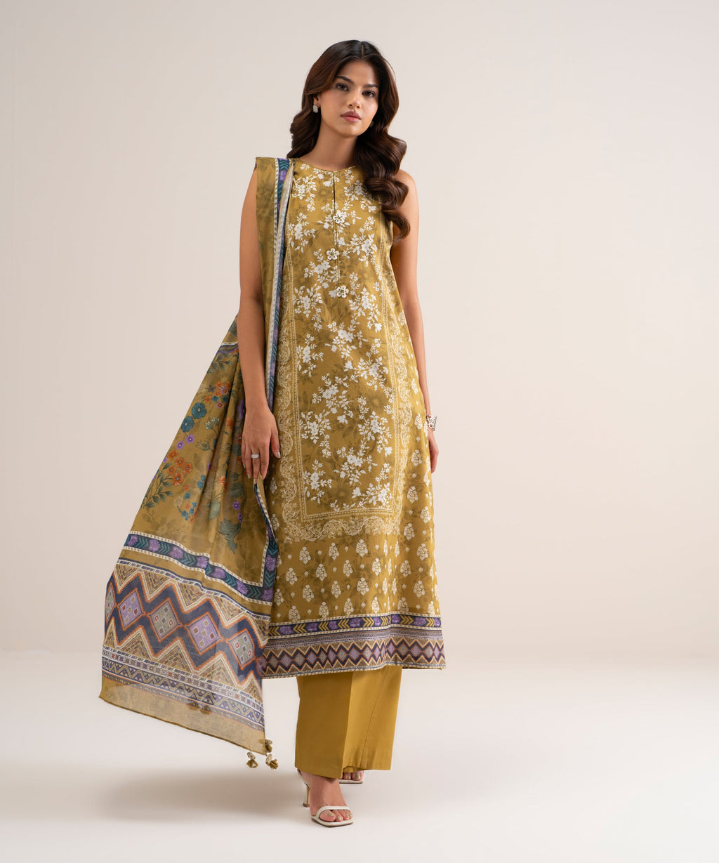 3 Piece - Printed Lawn Suit