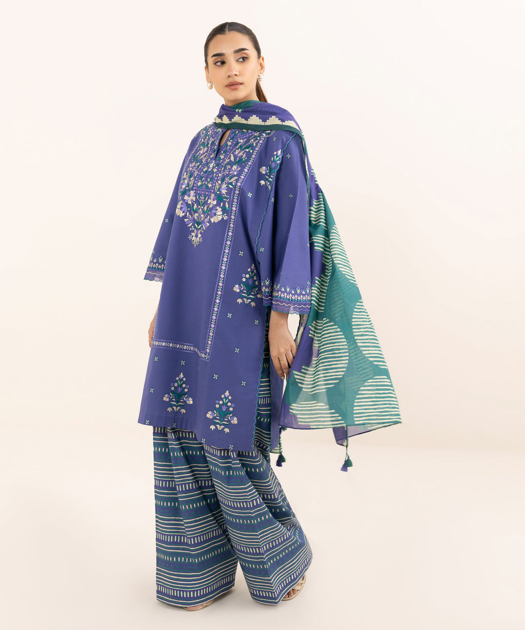 3 Piece - Embroidered Lawn Suit