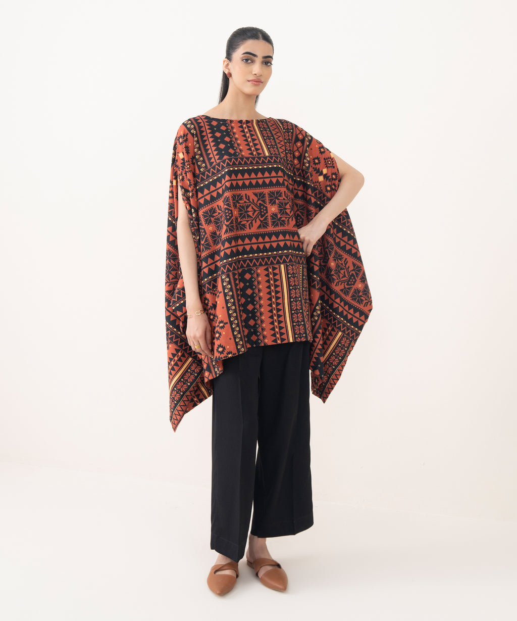 Printed Cotton Viscose Kaftan