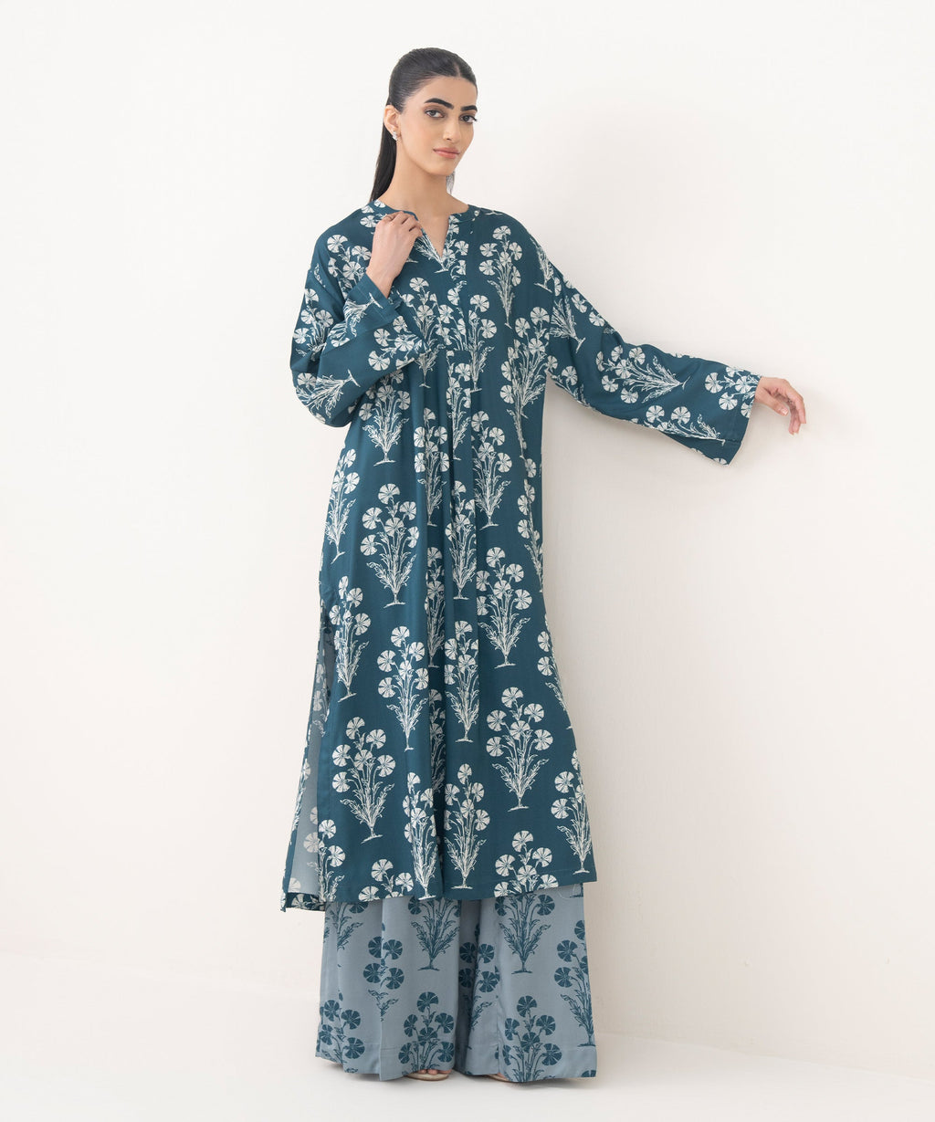 Printed Viscose Linen Shirt