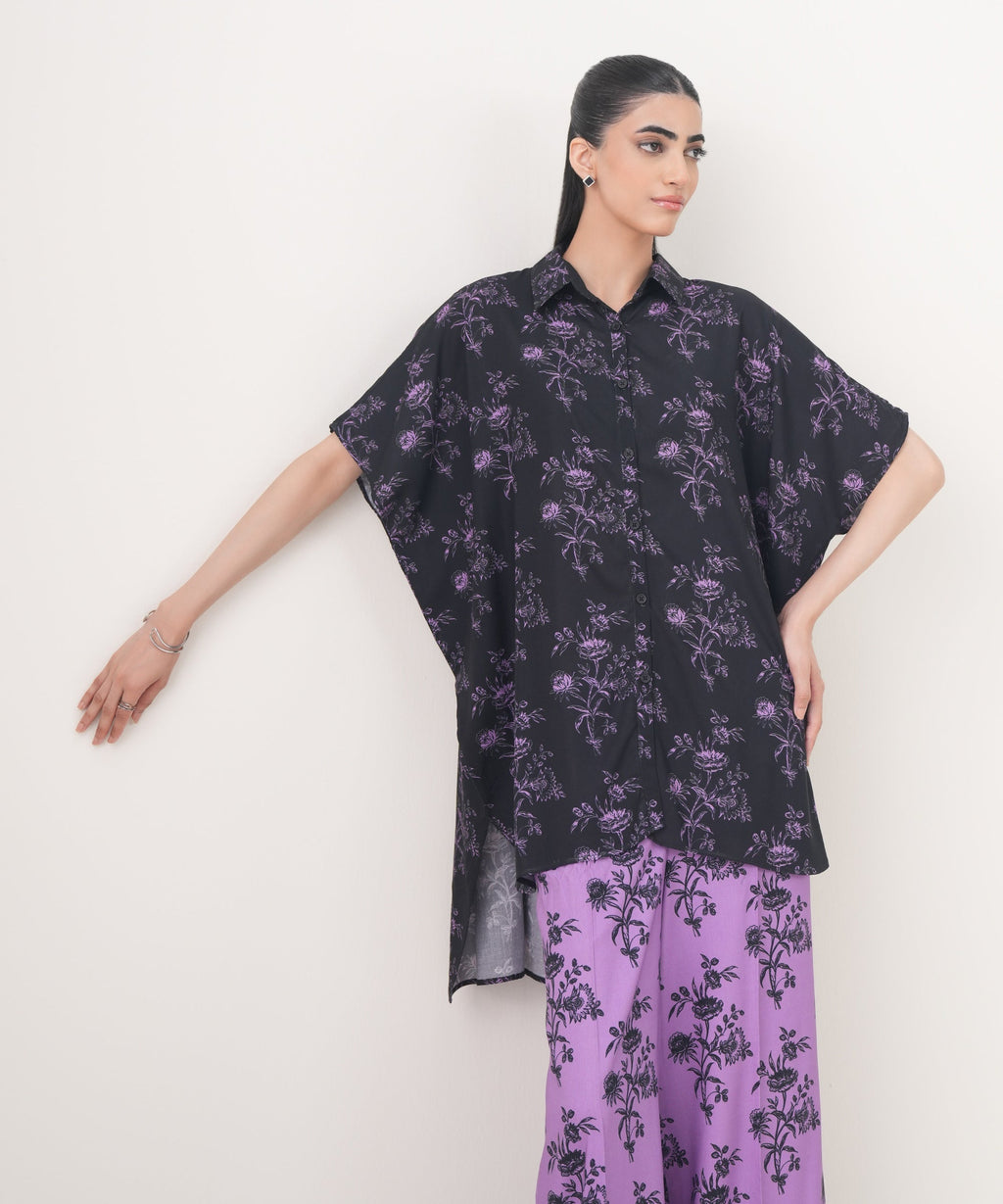 Printed Viscose Linen Shirt