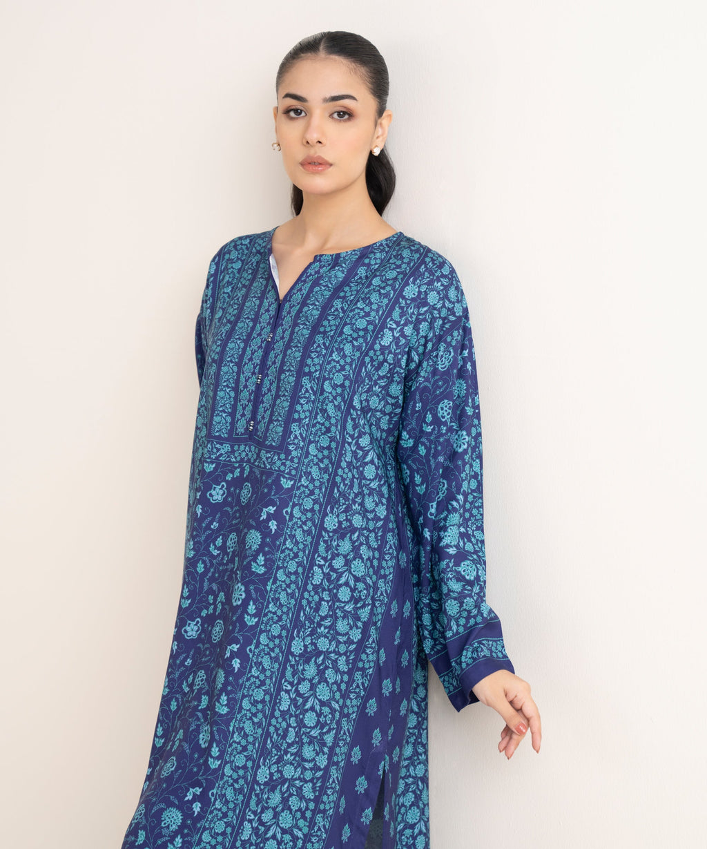 Printed Viscose Linen Shirt