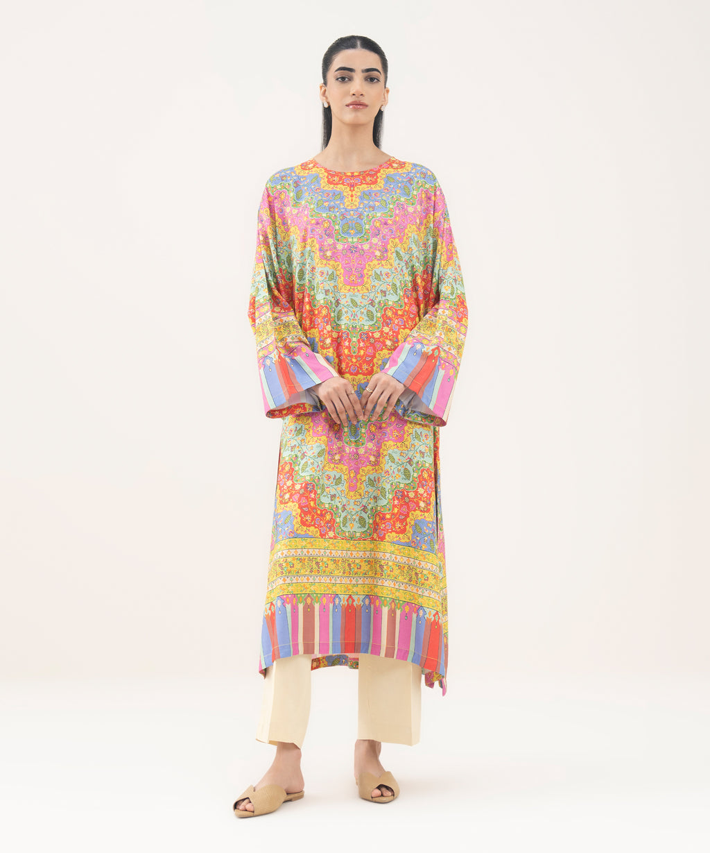 Printed Viscose Linen Shirt