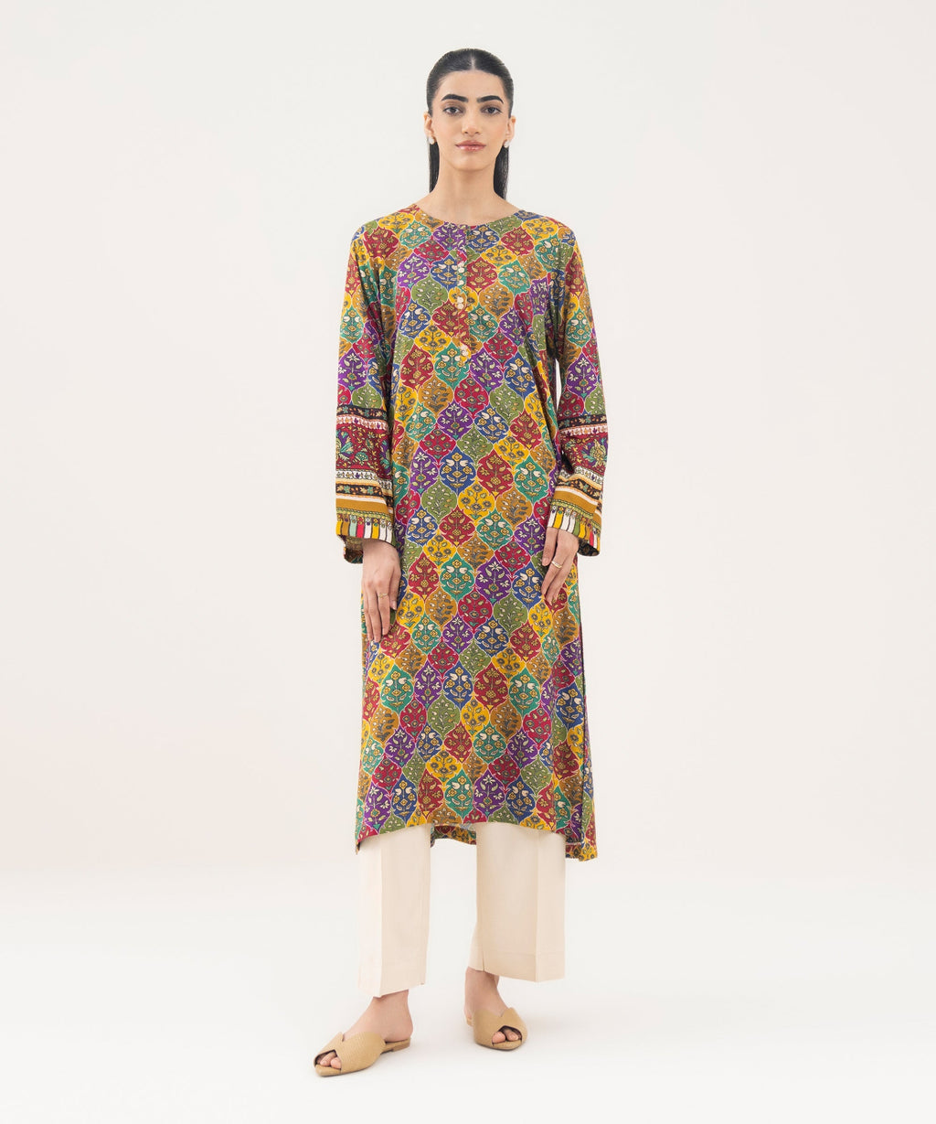 Printed Viscose Linen Shirt