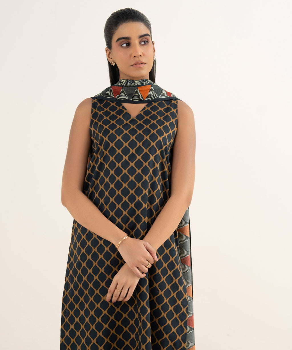 3 Piece - Printed Lawn Suit