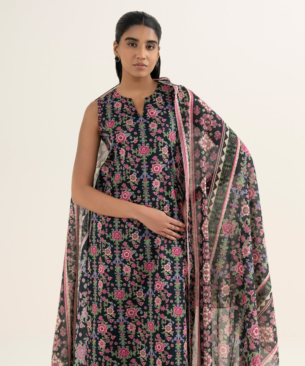 3 Piece - Printed Lawn Suit