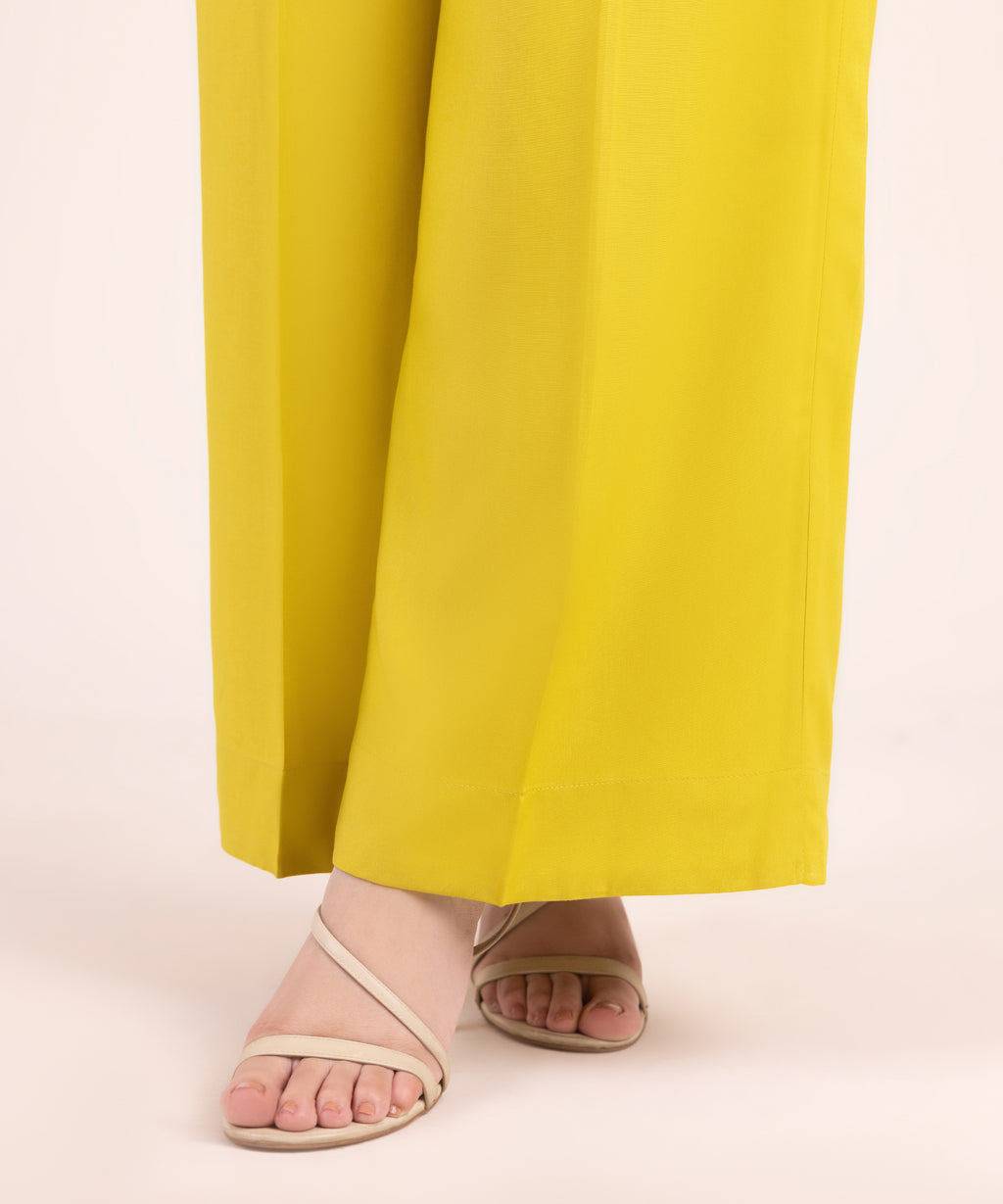 Solid Linen Viscose Culottes