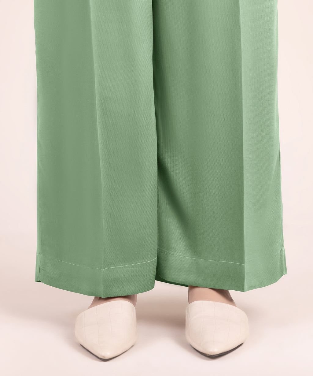 Solid Linen Viscose Culottes