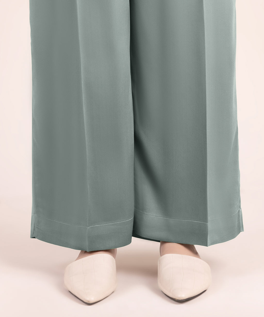 Solid Linen Viscose Culottes