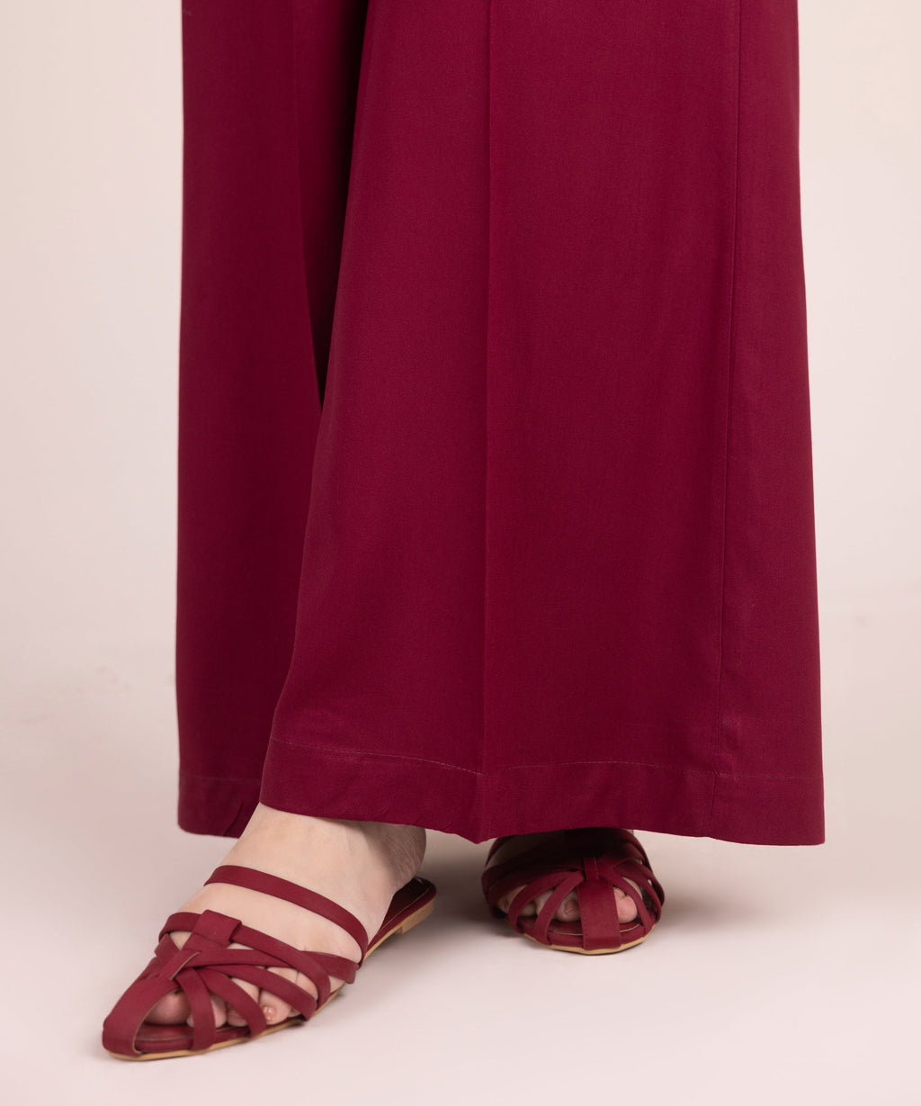 Linen Viscose Flared Pants