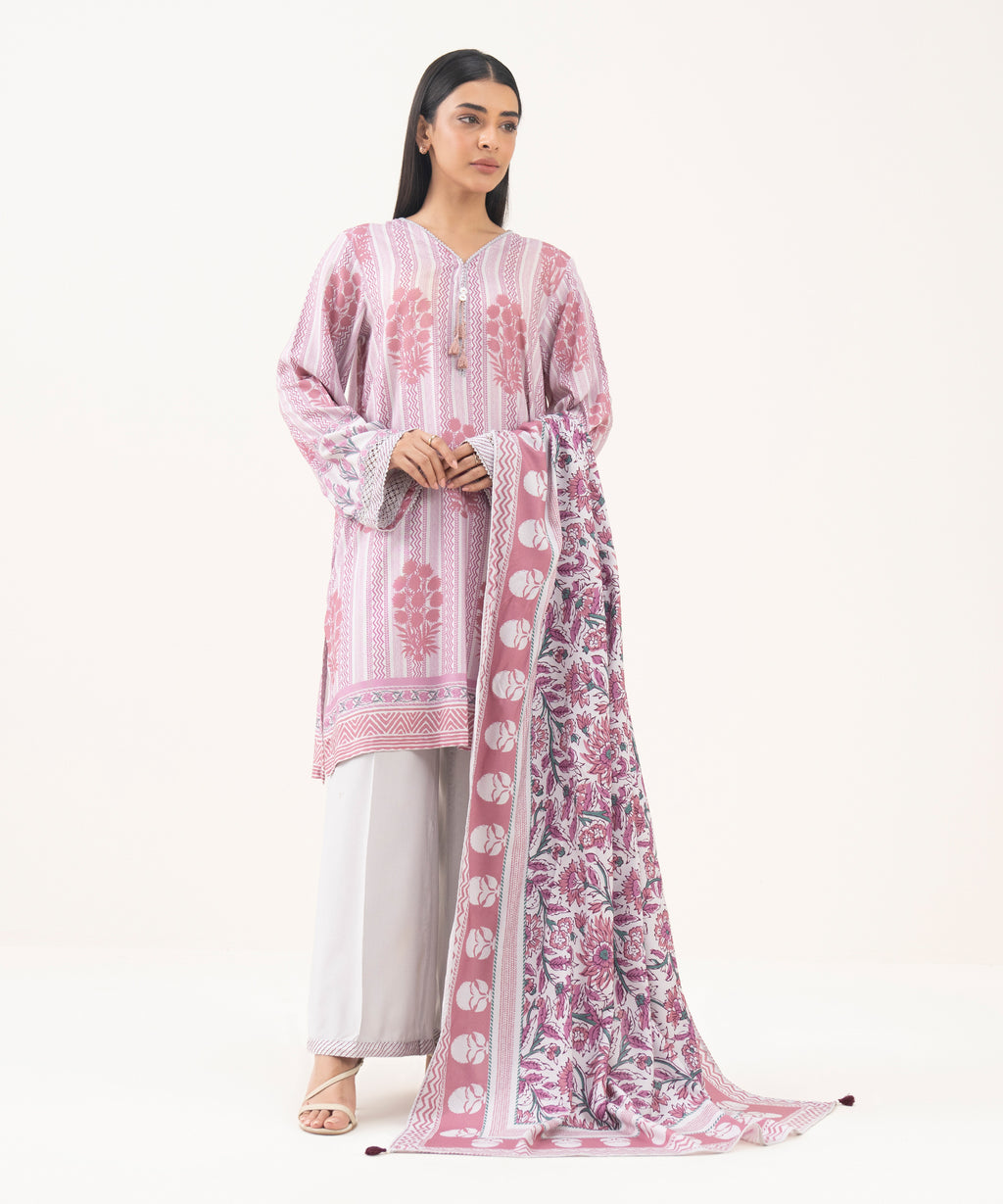 Printed Linen Viscose Dupatta