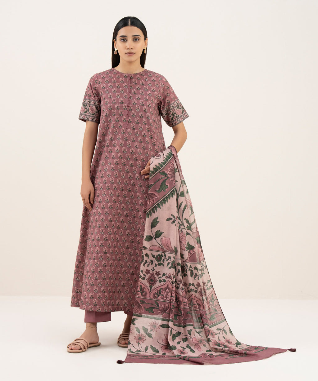 3 Piece - Printed Lawn Suit