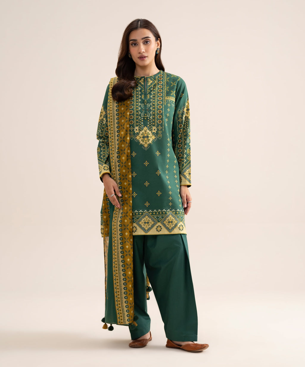 3 Piece - Printed Lawn Suit