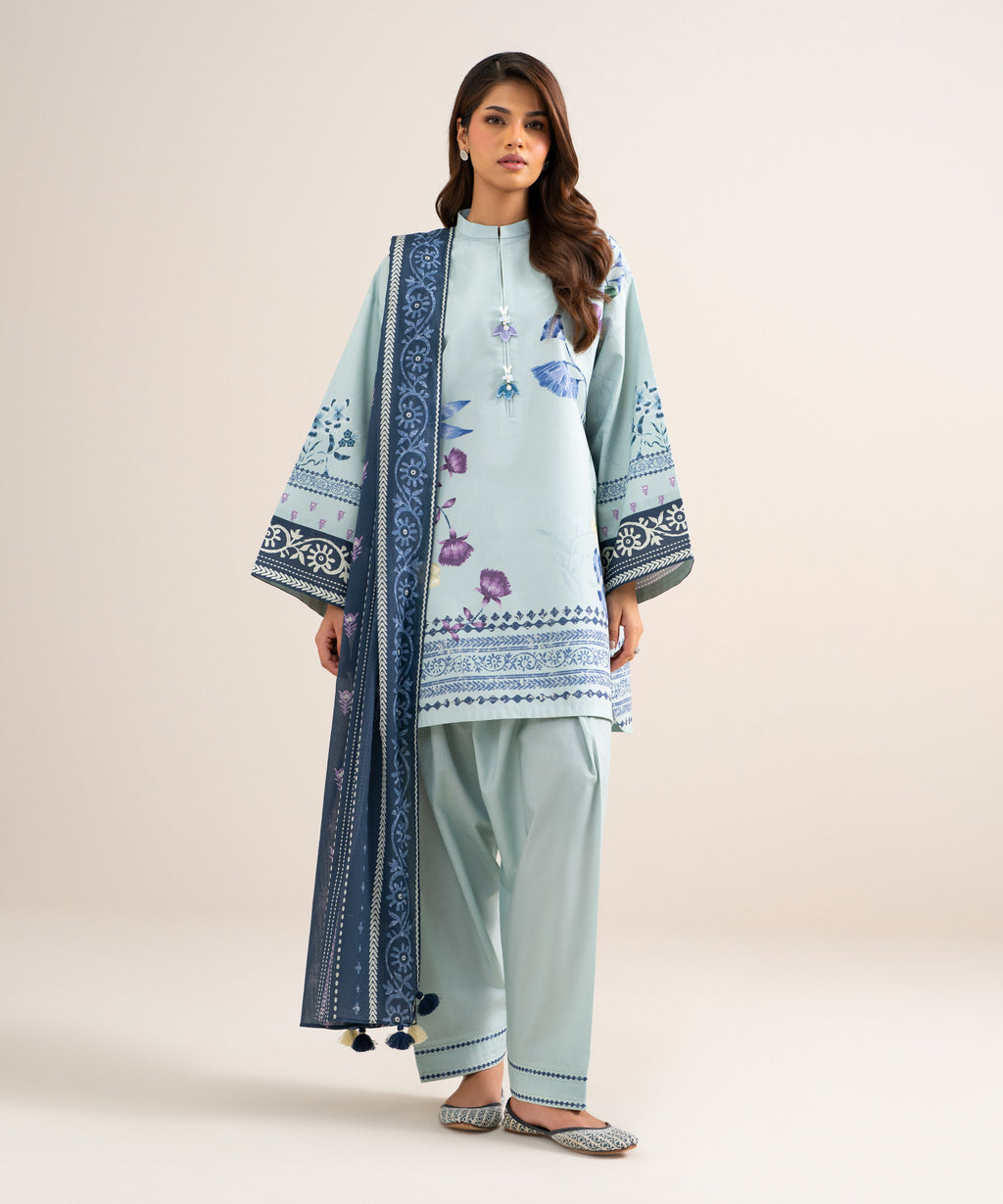 WOMEN 3PCS UNSTITCHED NEMB SUKOON