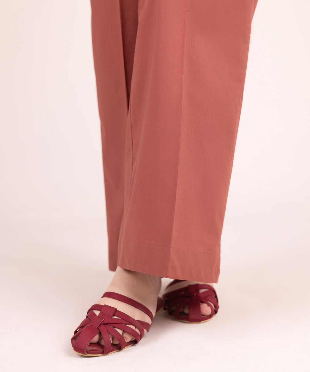 Women's RTW Multineps Solid Brown Culottes