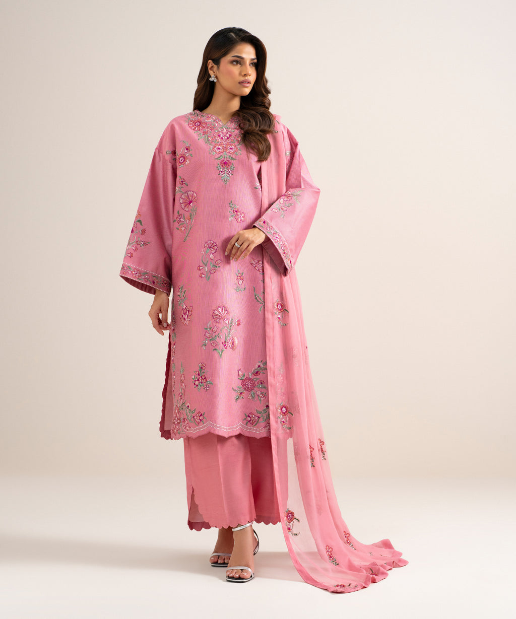 WOMEN 3PCS UNSTITCHED EMB RAUNAK