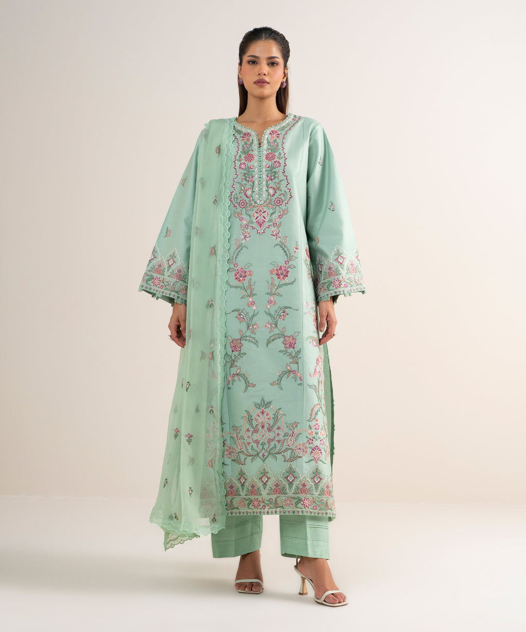 WOMEN 3PCS UNSTITCHED EMB RAUNAK