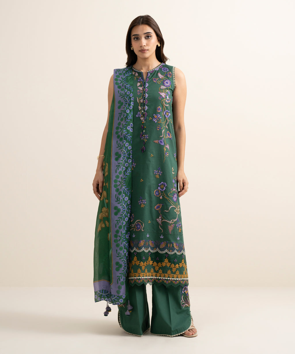 3 Piece - Embroidered Lawn Suit