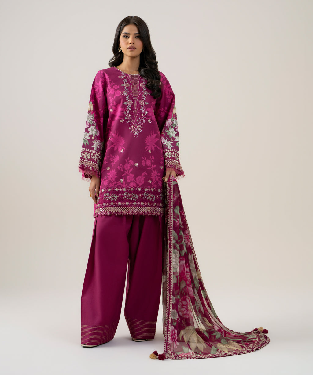 3 Piece - Embroidered Lawn Suit