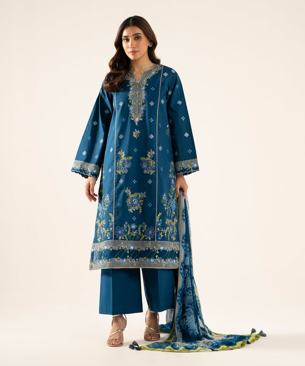 3 Piece - Embroidered Lawn Suit