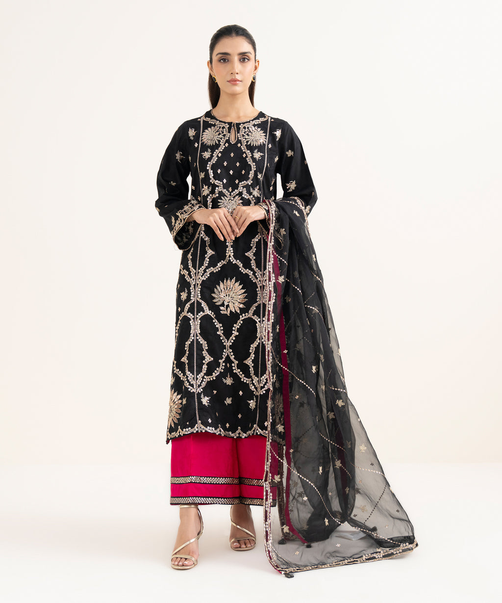 Embroidered Organza Dupatta