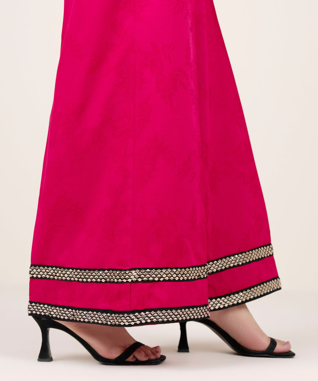 Embroidered Jacquard Culottes