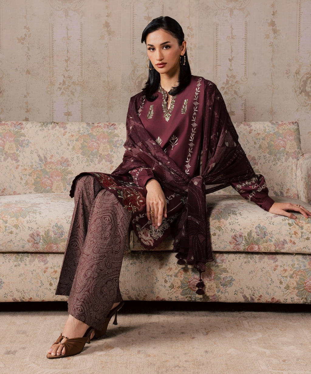 WOMEN 3PCS 3PC EMB ANDAAZ