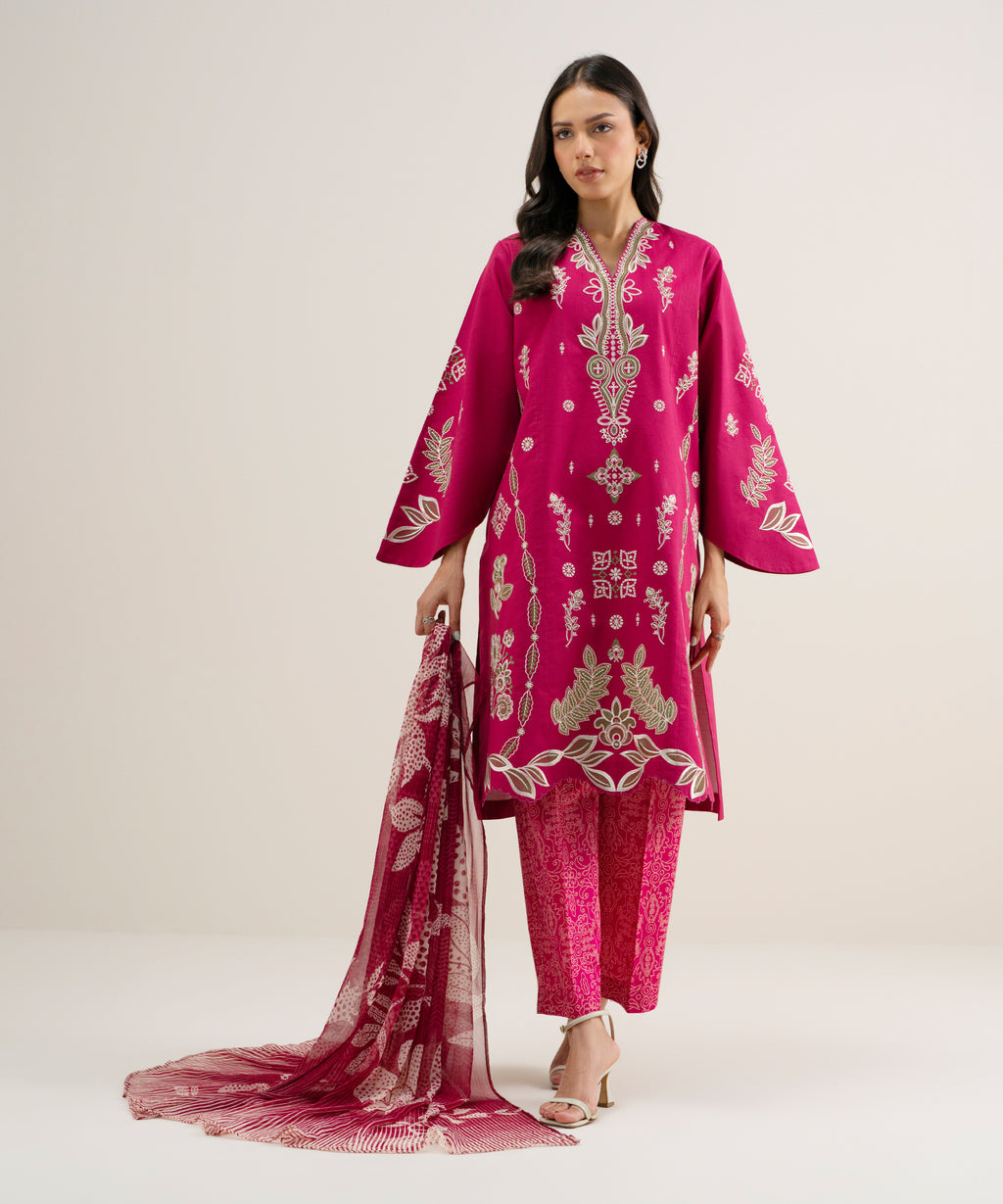 WOMEN 3PCS 3PC EMB ANDAAZ