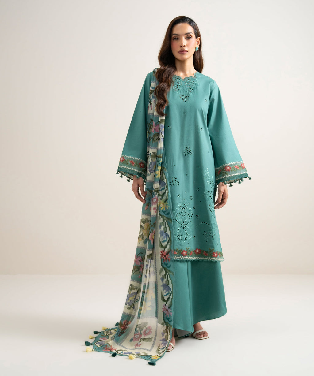 WOMEN 3PCS 3PC EMB ANDAAZ