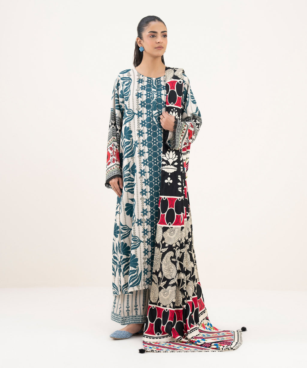 Printed Linen Dupatta
