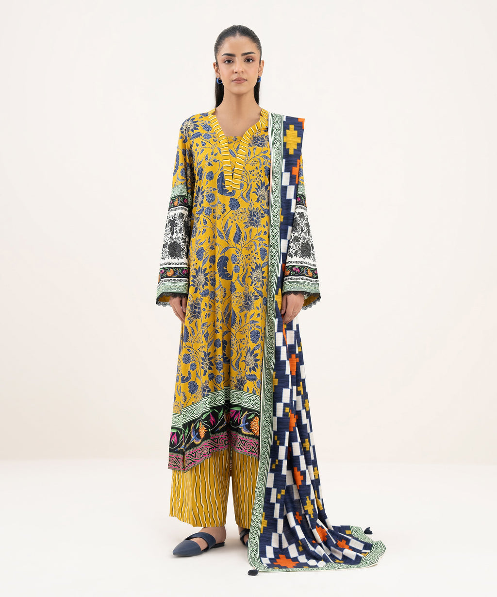 Printed Linen Dupatta