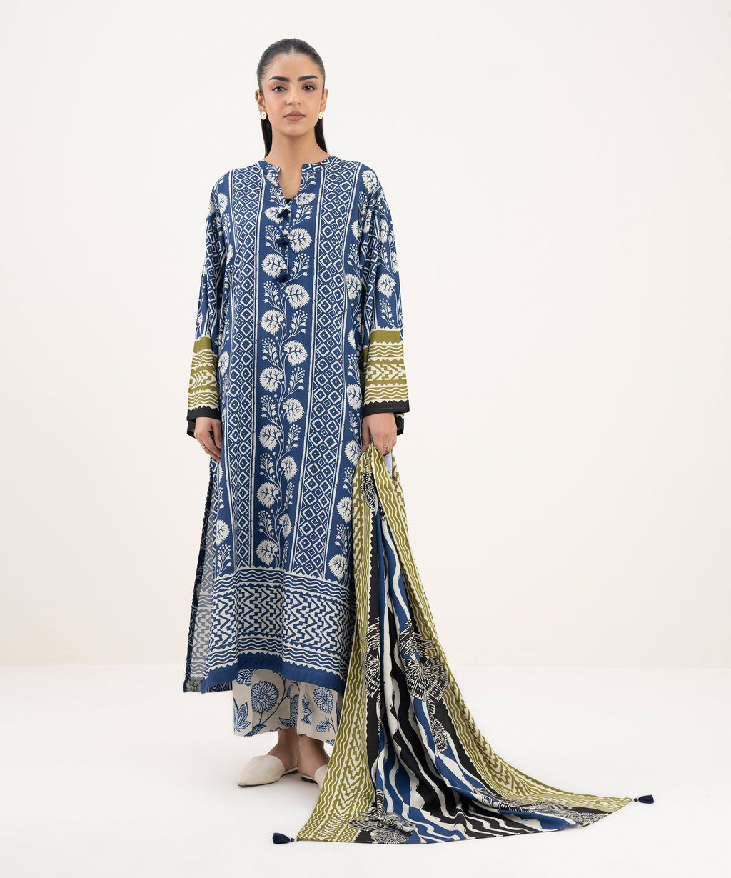Printed Linen Dupatta