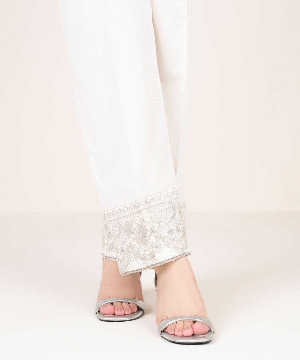 Embroidered Cotton Culottes