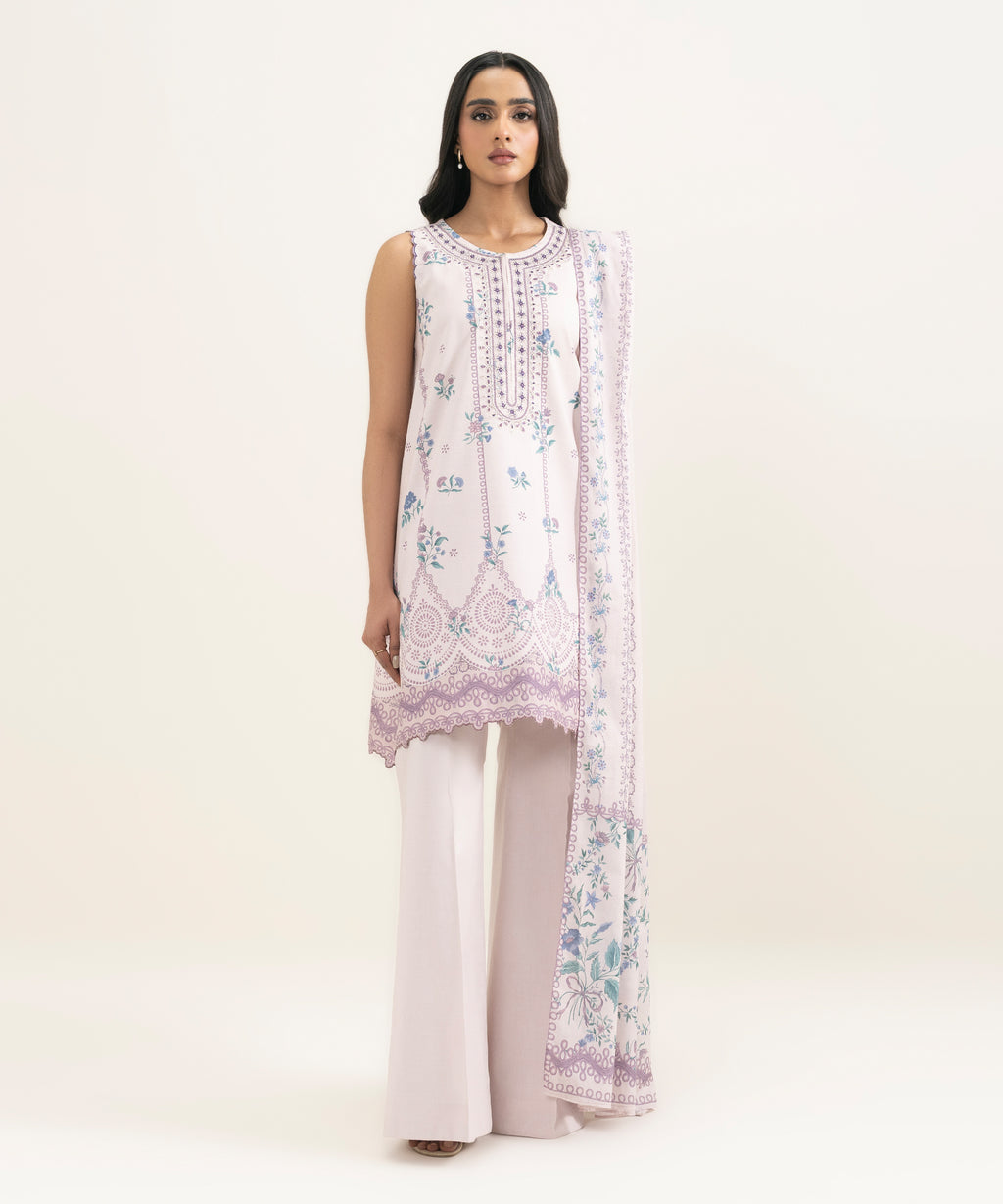 3 Piece - Embroidered Lawn Suit