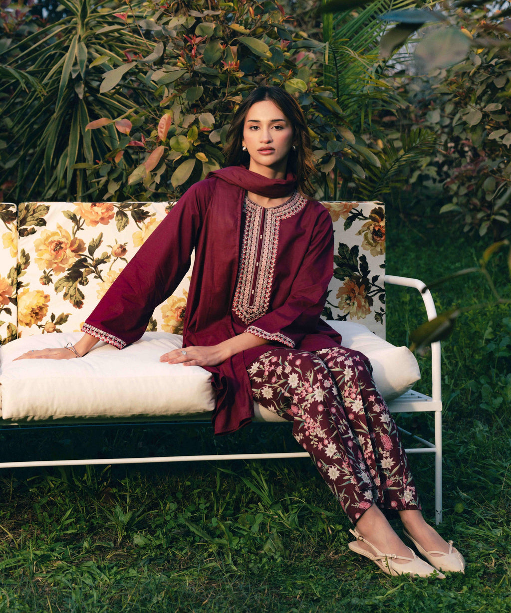 Embroidered Cambric Shirt