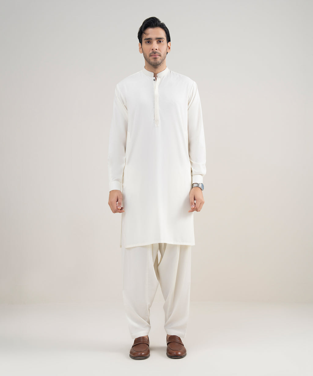 Embroidered Premium Blended Suit