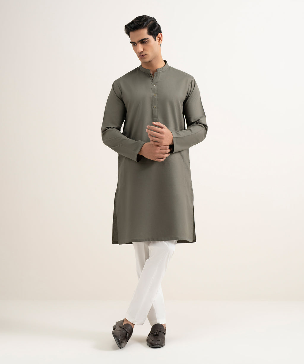 Cotton Jacquard Kurta