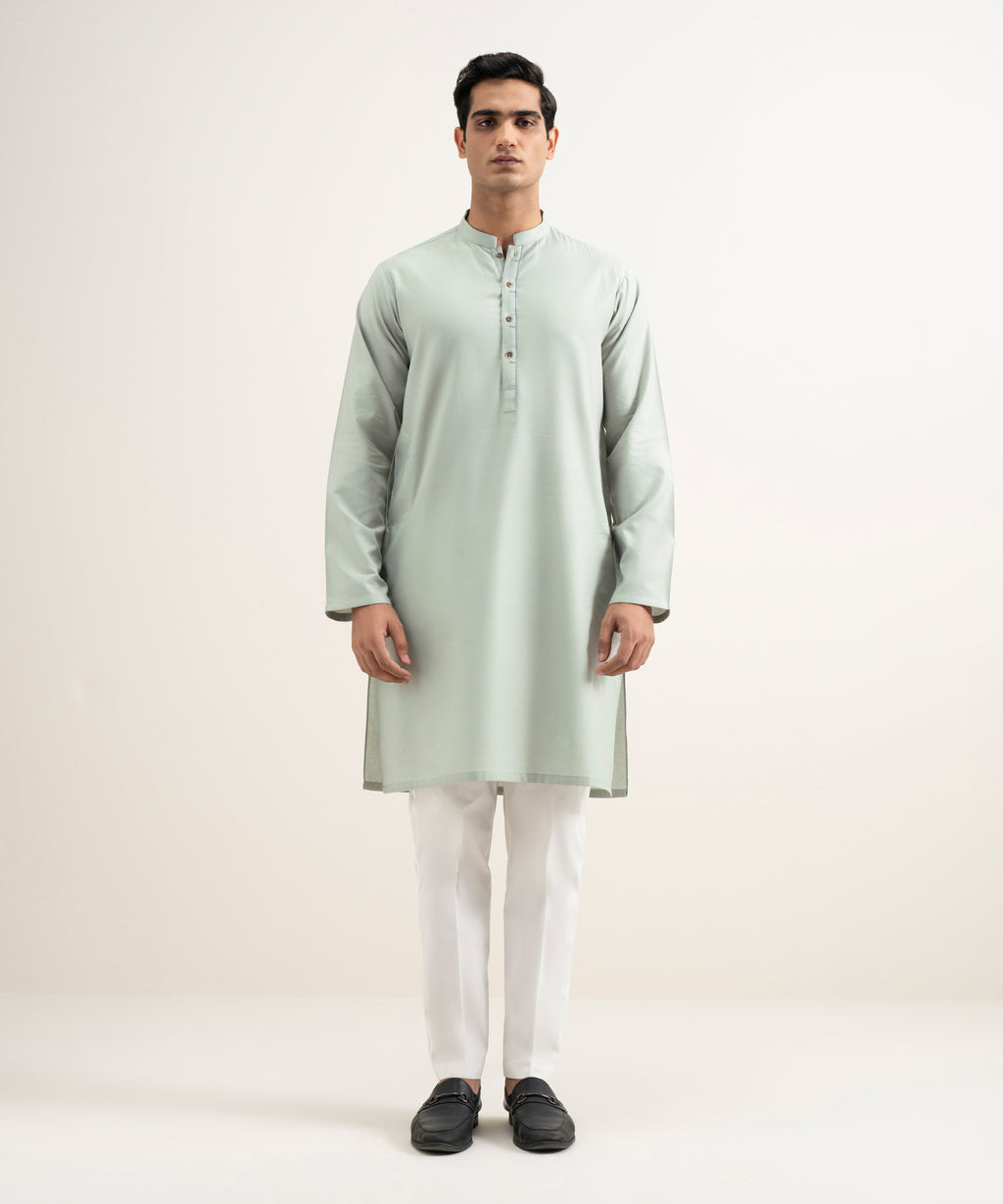 Cotton Jacquard Kurta