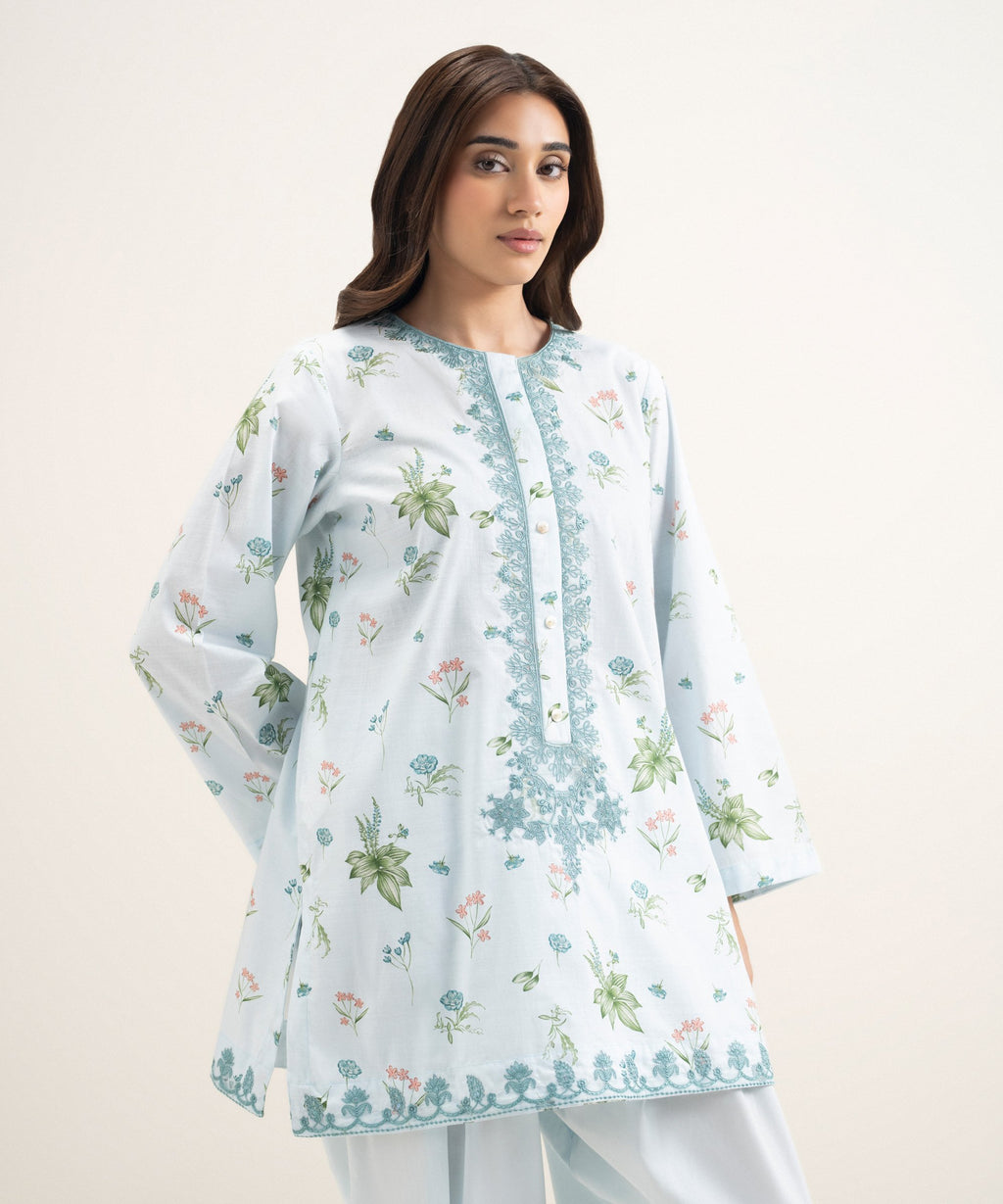 Embroidered Cambric Shirt