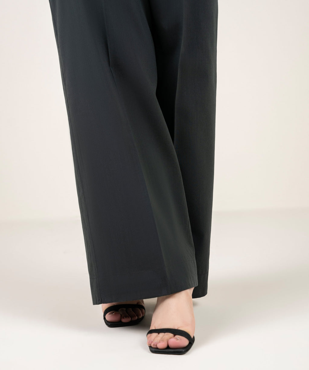 Solid Cotton Viscose Culottes