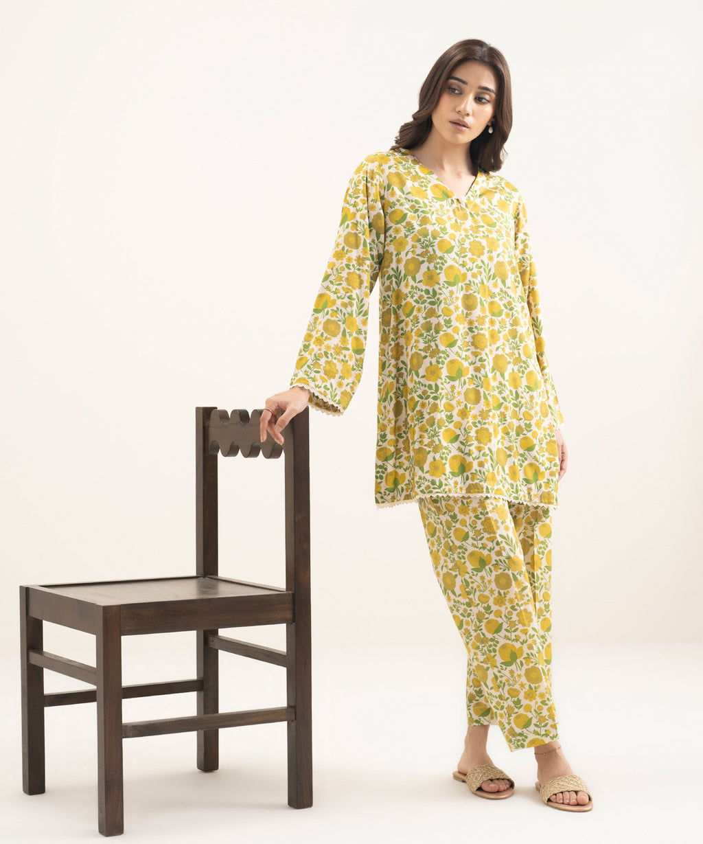 Printed Arabic Lawn Shirt