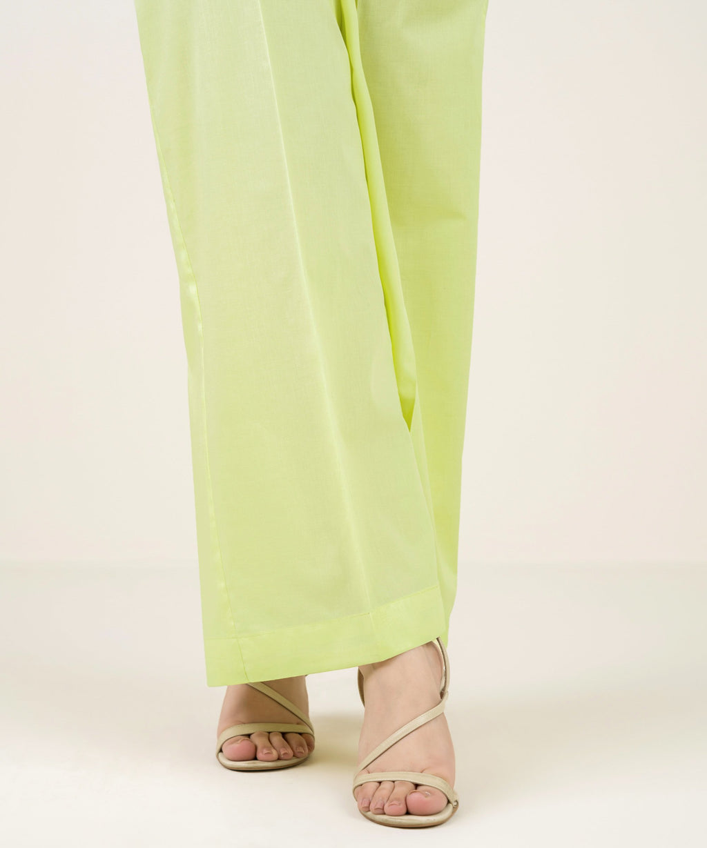 Solid Cambric Flared Pants