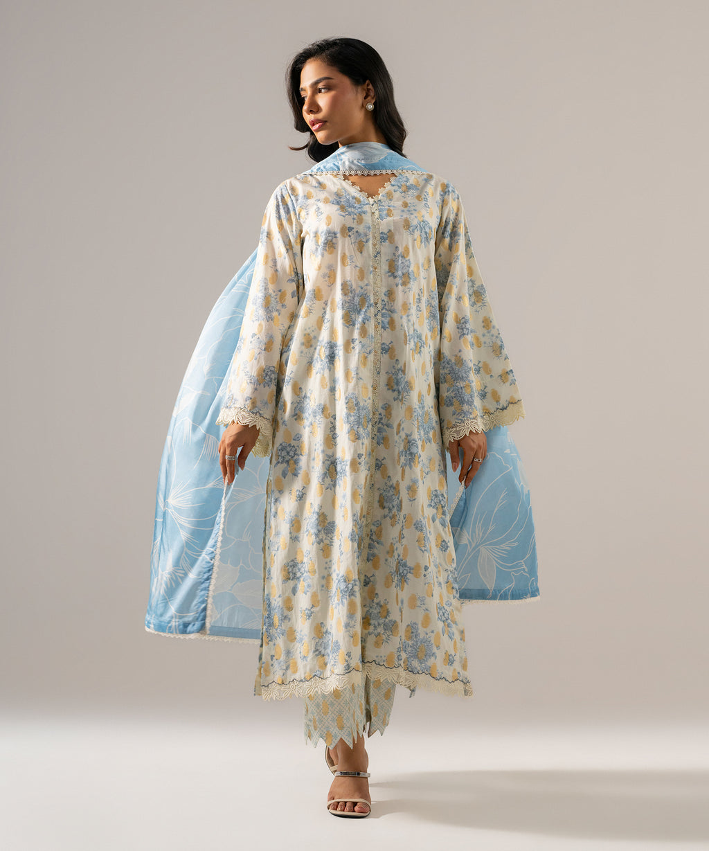 3 Piece - Printed Jacquard Suit
