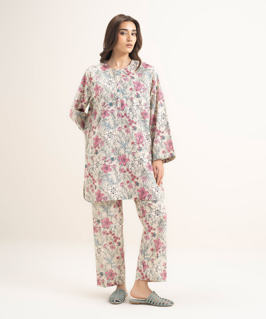 Printed Khaddar Shirt