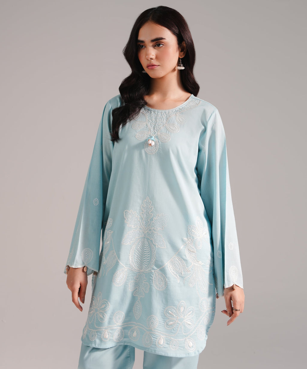 Embroidered Crosshatch Shirt
